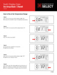 Sushi Display Case Temperature Reset Instructions
