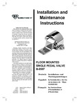 T&S B-0507 Instructions