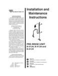T&S PRE-RINSE UNIT Instructions T&S PRE-RINSE UNIT Instructions