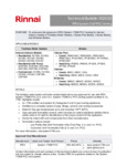Rinnai Tech Bulletin