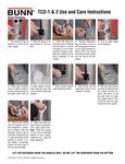 TCD Use & Care Instructions TCD Use & Care Instructions