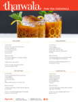 Thaiwala Cocktail Recipes