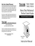Taylor Scale THD instructions