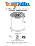 Thermaco Trapzilla TZ-160, TZ-400, TZ-600 Owners Manual Thermaco Trapzilla TZ-160, TZ-400, TZ-600 Owners Manual