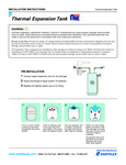 Thermal Expansion Tank installation