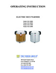 Thunder Group Manual Rice Warmer