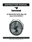 Tornado Fans HI-FAN-18HVWM-1P Manual