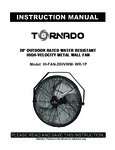 Tornado HI-FAN-20HVWM-WR-1P Manual