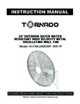 Tornado HI-FAN-24MOWF-WR-1P Manual