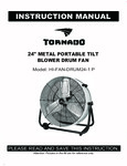 Tornado HI-FAN-DRUM24-1P Manual