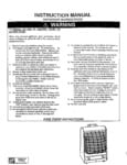 TPI 198 Series Portable Heater Manual