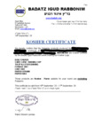 Tulip & Lotus Cup Kosher Cert