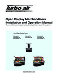 Turbo Air TIOM_HC Display Merchandisers Manual