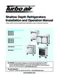 Turbo Air Undercounter Fridge Manual Turbo Air Undercounter Fridge Manual