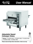 Avantco Conveyor Oven Manual