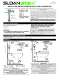 FLUSHOMETER MANUAL TOP SPD UPPERCUT 1.6/1.1 GPF instructions