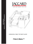 Jaccard Fillet-o-Matic Manual Jaccard Fillet-o-Matic Manual