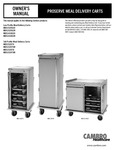 Cambro_Proservce Meal Delivery Carts_User Manual 