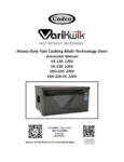 Heavy-Duty Fast Cooking Multi-Technology Oven Instruction Manual Heavy-Duty Fast Cooking Multi-Technology Oven Instruction Manual