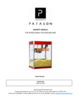Venue Pop 16 oz Popcorn Machine Owners Manual