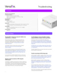 VersaTile_Troubleshooting Guide