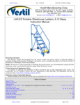 Vestil LAD-EZ (6-12 STEPS) Manual
