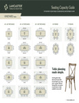 Vineyard Series Seating Guide Vineyard Series Seating Guide