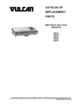 VMG Heavy Duty Gas Griddles Parts List VMG Heavy Duty Gas Griddles Parts List