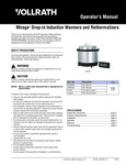 Vollrath Drop-In Warmer / Rethermalizer Manual