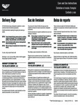 Vollrath Delivery Bags Care and Use Instructions Vollrath Delivery Bags Care and Use Instructions
