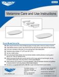 Vollrath Melamine Care Instructions