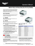 MANUAL GAS GRIDDLE, 36" manual MANUAL GAS GRIDDLE, 36" manual