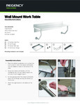 Regency Wall Mount Work Table Installation