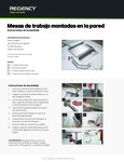 Regency Wall Mount Work Table Spanish Installation