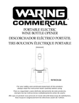 Waring 929WWO120 Manual Waring 929WWO120 Manual