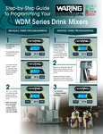 Waring Three Speed Drink Mixer with Timer - Programming Guide
