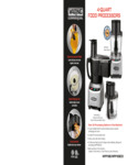 Waring WFP food processor and parts manual