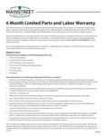Main Street 6 Month Warranty