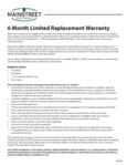 Main Street 6 Month Limited Replacement Warranty Main Street 6 Month Limited Replacement Warranty