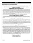 Generac 8917 Emissions Warranty Generac 8917 Emissions Warranty