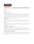 Allway Tools Terms and Conditions