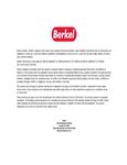 Berkel's Warranty Information