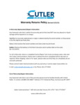 Cutler Radios Warranty Replacement Repair Info Cutler Radios Warranty Replacement Repair Info