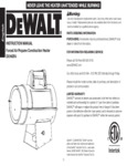 DeWalt DXH40FA Warranty DeWalt DXH40FA Warranty