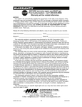 DoughXpress's Warranty Information DoughXpress's Warranty Information