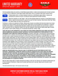 Eagle Manufacturing Warranty Eagle Manufacturing Warranty