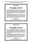 Edgecraft's Warranty Information
