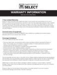 Emperor Select Warranty Emperor Select Warranty