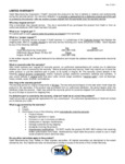 Vestil 90 Day Limited Warranty Vestil 90 Day Limited Warranty