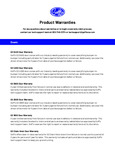 Goff's Warranty